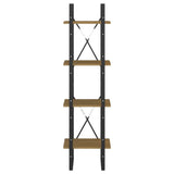 4-Tier Book Cabinet 40x30x140 cm Solid Pine Wood