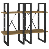 4-Tier Book Cabinet 40x30x140 cm Solid Pine Wood - Close-Up Angle