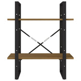 2-Tier Book Cabinet Honey Brown 60x30x70 cm Solid Pine Wood - 45-Degree Angle