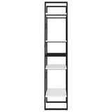 4-Tier Book Cabinet White 60x30x140 cm Engineered Wood