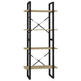 4-Tier Book Cabinet Sonoma Oak 60x30x140 cm Engineered Wood