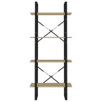 4-Tier Book Cabinet Sonoma Oak 60x30x140 cm Engineered Wood