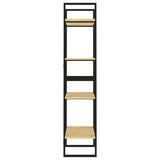 4-Tier Book Cabinet 60x30x140 cm Solid Pine Wood