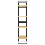 4-Tier Book Cabinet 60x30x140 cm Solid Pine Wood