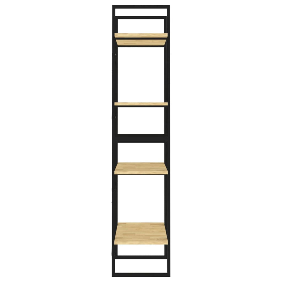 4-Tier Book Cabinet 60x30x140 cm Solid Pine Wood