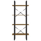 4-Tier Book Cabinet 60x30x140 cm Solid Pine Wood