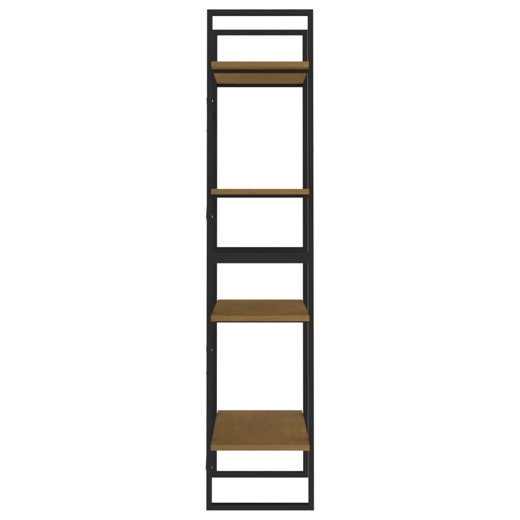 4-Tier Book Cabinet 60x30x140 cm Solid Pine Wood