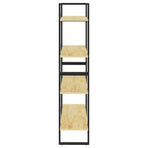 4-Tier Book Cabinet 80x30x140 cm Solid Pine Wood