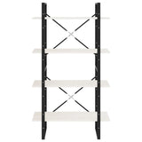 4-Tier Book Cabinet White 80x30x140 cm Solid Pine Wood