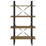 4-Tier Book Cabinet 80x30x140 cm Solid Pine Wood - 45-Degree Angle