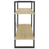 2-Tier Book Cabinet Sonoma Oak 100x30x70 cm Engineered Wood - Rear View