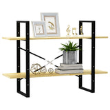 2-Tier Book Cabinet 100x30x70 cm Solid Pine Wood - Top-Down View