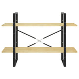 2-Tier Book Cabinet 100x30x70 cm Solid Pine Wood - 45-Degree Angle