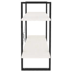 2-Tier Book Cabinet White 100x30x70 cm Solid Pine Wood