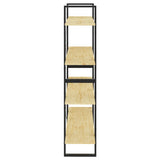 4-Tier Book Cabinet 100x30x140 cm Solid Pine Wood