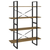 4-Tier Book Cabinet 100x30x140 cm Solid Pine Wood