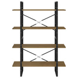 4-Tier Book Cabinet 100x30x140 cm Solid Pine Wood