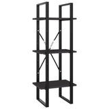 3-Tier Book Cabinet Grey 40x30x105 cm Engineered Wood