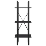 3-Tier Book Cabinet Grey 40x30x105 cm Engineered Wood