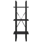 3-Tier Book Cabinet Grey 40x30x105 cm Engineered Wood