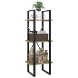 3-Tier Book Cabinet Sonoma Oak 40x30x105 cm Engineered Wood - 45-Degree Angle
