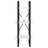 3-Tier Book Cabinet White 40x30x105 cm Solid Pinewood