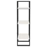 3-Tier Book Cabinet White 40x30x105 cm Solid Pinewood