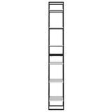 6-Tier Book Cabinet White 40x30x210 cm Engineered Wood