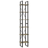 6-Tier Book Cabinet Sonoma Oak 40x30x210 cm Engineered Wood