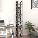 6-Tier Book Cabinet Sonoma Oak 40x30x210 cm Engineered Wood