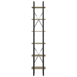 6-Tier Book Cabinet Sonoma Oak 40x30x210 cm Engineered Wood