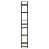 6-Tier Book Cabinet Sonoma Oak 40x30x210 cm Engineered Wood - Rear View