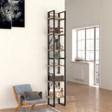 6-Tier Book Cabinet Sonoma Oak 40x30x210 cm Engineered Wood
