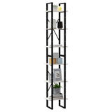 High Cabinet White 40x30x210 cm Solid Pine Wood - Side View