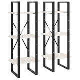 High Cabinet White 40x30x210 cm Solid Pine Wood - Close-Up Angle