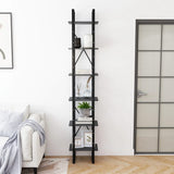 High Cabinet Grey 40x30x210 cm Solid Pine Wood - Top-Down View