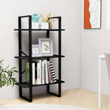 Storage Shelf Black 60x30x105 cm Engineered Wood - Side View
