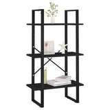Storage Shelf Black 60x30x105 cm Engineered Wood - Top-Down View