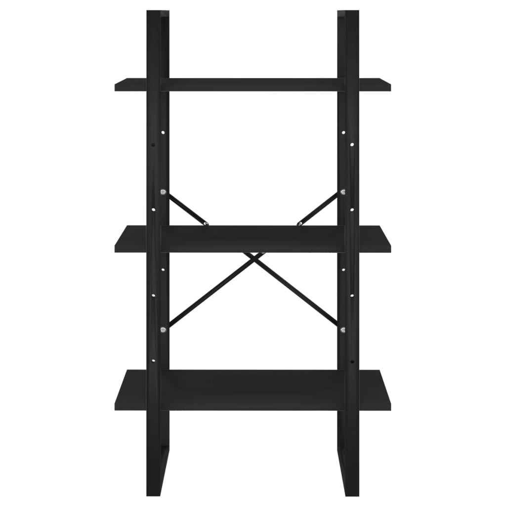 Storage Shelf Black 60x30x105 cm Engineered Wood