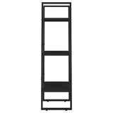 Storage Shelf Black 60x30x105 cm Engineered Wood