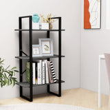 Storage Shelf Grey 60x30x105 cm Engineered Wood - Side View