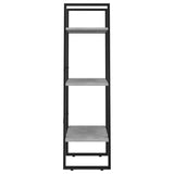Storage Shelf Concrete Grey 60x30x105 cm Engineered Wood