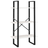 Storage Shelf White 60x30x105 cm Solid Pine Wood - Front View