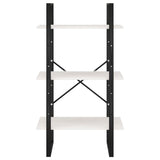 Storage Shelf White 60x30x105 cm Solid Pine Wood - 45-Degree Angle