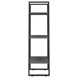 Storage Shelf Grey 60x30x105 cm Solid Pine Wood - 45-Degree Angle