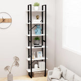 Storage Shelf White 60x30x210 cm Engineered Wood - Top-Down View