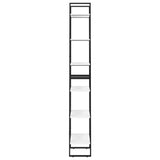 Storage Shelf White 60x30x210 cm Engineered Wood - Rear View