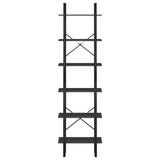 Storage Shelf Black 60x30x210 cm Engineered Wood