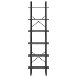 Storage Shelf Grey 60x30x210 cm Engineered Wood