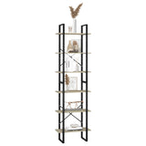 Storage Shelf Sonoma Oak 60x30x210 cm Engineered Wood - Close-Up Angle